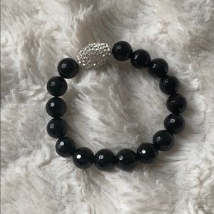 Onyx stretch bracelet